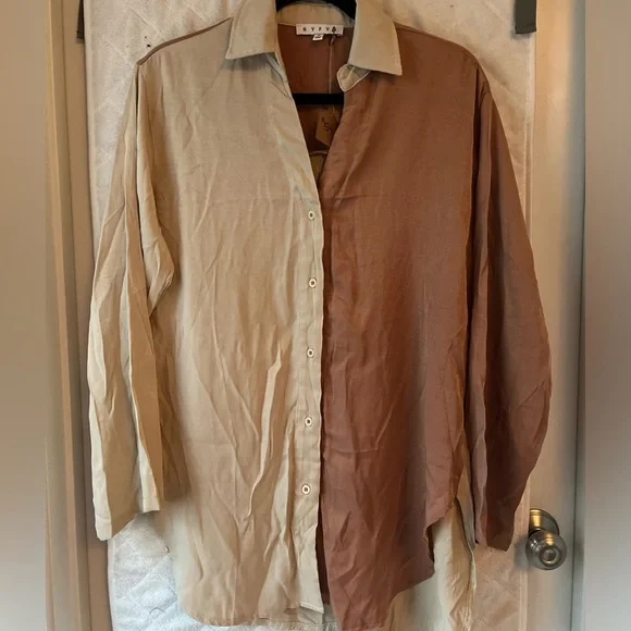 NWT HYFVE Silky Two Tone Tunic - Picture 3 of 6